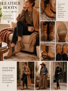 Vintage Sam Edelman Tan Leather Chelsea Boots